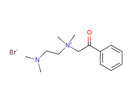 Molecular Structure of 13554-53-5 (<2-Dimethylamino-aethyl>-dimethyl-<2-oxo-2-phenyl-aethyl>-ammoniumkation)