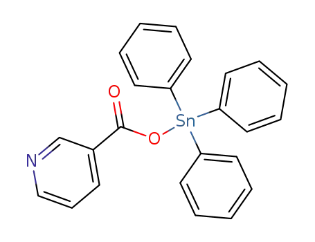 Molecular Structure of 7552-16-1 (Pyridine, 3-[[(triphenylstannyl)oxy]carbonyl]-)
