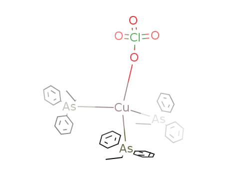 Cu((C<sub>6</sub>H<sub>5</sub>)2CH<sub>3</sub>CH<sub>2</sub>As)3ClO<sub>4</sub>