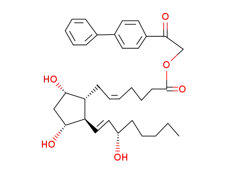 Molecular Structure of 55930-87-5 (Prostaglandin F(2α)-p-phenylphenacylester)