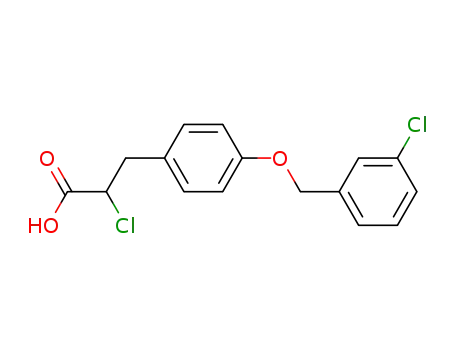 2-chloro-3-[4-(3-chlorobenzyloxy)phenyl]propionic acid