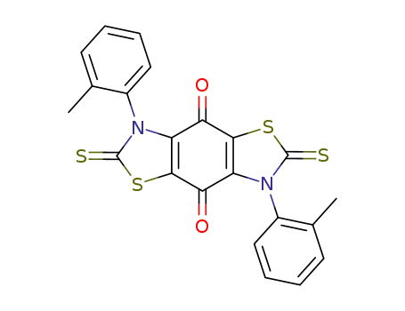 2,6-dithioxo-3,7-di-<i>o</i>-tolyl-2,3,6,7-tetrahydro-benzo[1,2-<i>d</i>;4,5-<i>d</i>']bisthiazole-4,8-dione