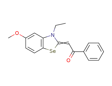 2-(3-ethyl-5-methoxy-3<i>H</i>-benzoselenazol-2-ylidene)-1-phenyl-ethanone