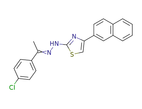 1-(4-chloro-phenyl)-ethanone (4-naphthalen-2-yl-thiazol-2-yl)-hydrazone
