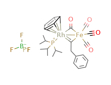 (η5-C5H5)(P(i-Pr)3)Rh(μ-CO)(μ-CCH2Ph)Fe(CO)3(BF4)