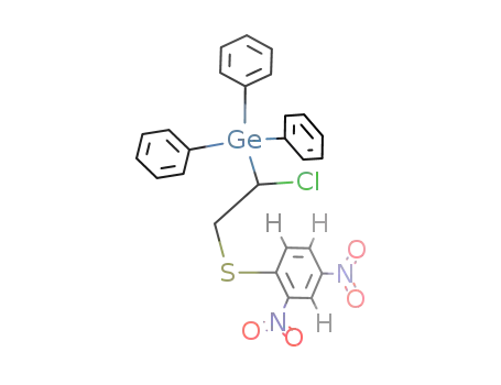 (C<sub>6</sub>H<sub>5</sub>)3GeCHClCH<sub>2</sub>S(2,4-dinitrobenzyl)