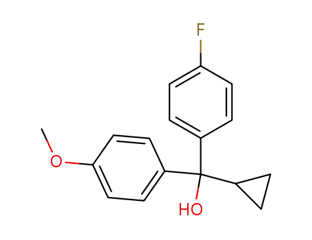 Molecular Structure of 93816-39-8 (dl-Cyclopropyl-(4-fluorphenyl)-4-anisylcarbinol)