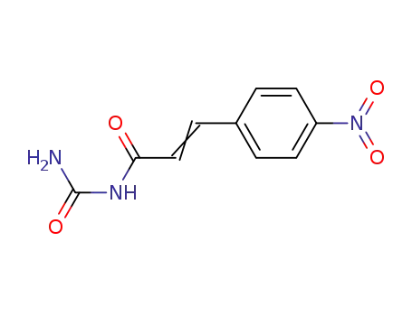 Molecular Structure of 62879-61-2 (2-Propenamide, N-(aminocarbonyl)-3-(4-nitrophenyl)-)