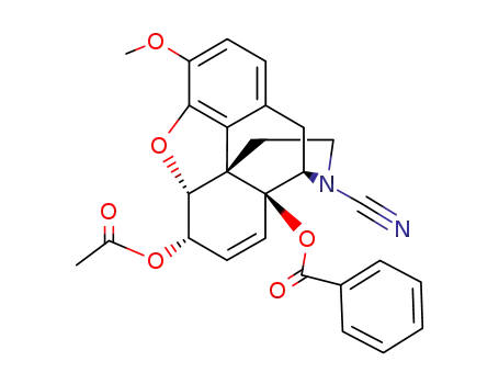 6α-acetoxy-14-benzoyloxy-4,5α-epoxy-3-methoxy-morphin-7-ene-17-carbonitrile