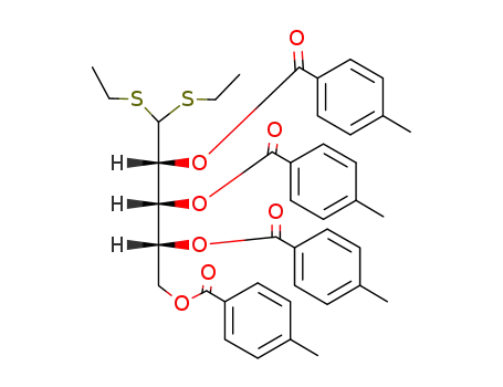 Tetrakis-<4'-toluyl>-D-ribose-diaethyl-mercaptal