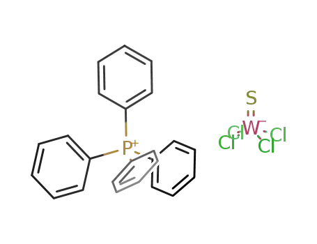 (P(C<sub>6</sub>H<sub>5</sub>)4)<sup>(1+)</sup>*{WSCl<sub>4</sub>}<sup>(1-)</sup>
