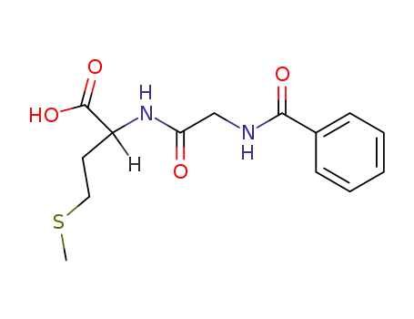 Molecular Structure of 4703-31-5 (<i>N</i>-(<i>N</i>-benzoyl-glycyl)-methionine)