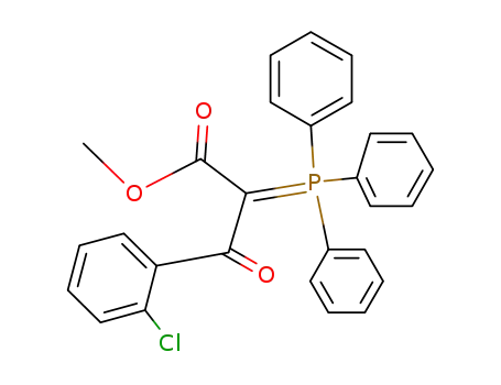 Molecular Structure of 96277-01-9 (methyl 3-(2-chlorophenyl)-3-oxo-2-(triphenylphosphoranylidene)propanoate)