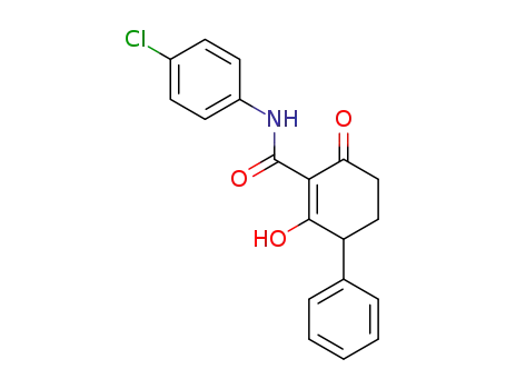 1-Cyclohexene-1-carboxamide,
N-(4-chlorophenyl)-2-hydroxy-6-oxo-3-phenyl-