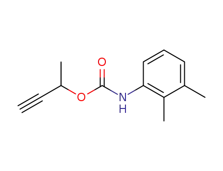 Molecular Structure of 32496-34-7 ((2,3-Dimethyl-phenyl)-carbamic acid 1-methyl-prop-2-ynyl ester)