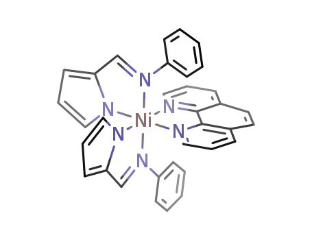 {Ni(NC<sub>4</sub>H<sub>3</sub>CHNC<sub>6</sub>H<sub>5</sub>)2(N<sub>2</sub>C<sub>12</sub>H<sub>8</sub>)}