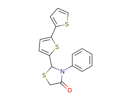 Molecular Structure of 64971-89-7 (4-Thiazolidinone, 2-[2,2'-bithiophen]-5-yl-3-phenyl-)