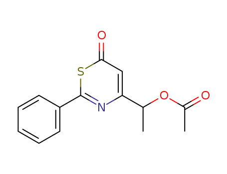 4-(1-acetoxy-ethyl)-2-phenyl-[1,3]thiazin-6-one