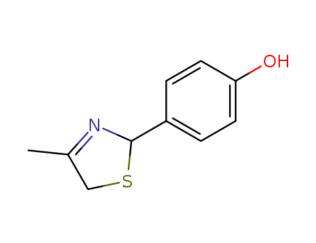 Molecular Structure of 90921-62-3 (4-(4-methyl-2,5-dihydro-thiazol-2-yl)-phenol)