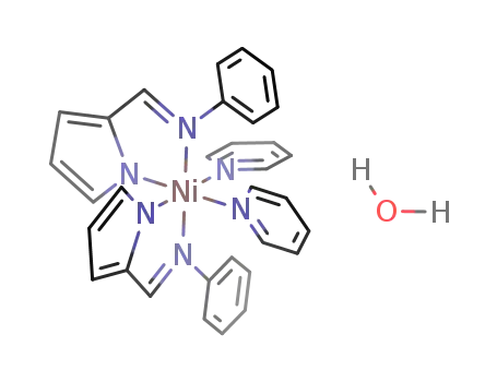 {Ni(NC<sub>4</sub>H<sub>3</sub>CHNC<sub>6</sub>H<sub>5</sub>)2(NC<sub>5</sub>H<sub>5</sub>)2}*H<sub>2</sub>O