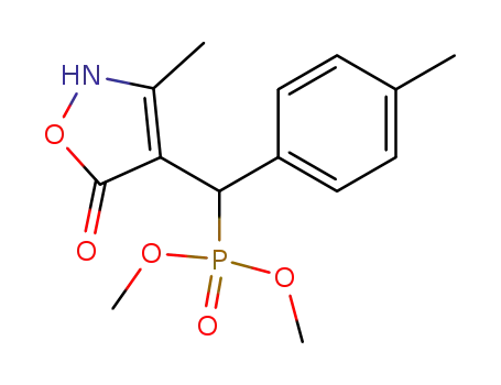 [(3-methyl-5-oxo-2,5-dihydro-isoxazol-4-yl)-<i>p</i>-tolyl-methyl]-phosphonic acid dimethyl ester