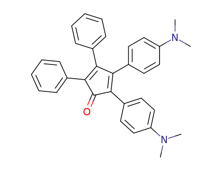 4,5-Diphenyl-2,3-bis-<4-dimethylamino-phenyl>-cyclopentadien-(2,4)-on-(1)