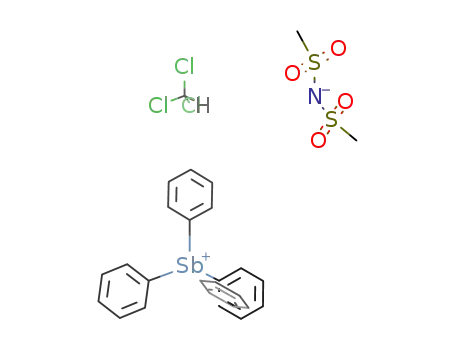 tetraphenylstibonium dimesylaminide*chloroform