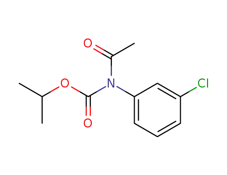 Molecular Structure of 5833-26-1 (Acetyl-(3-chloro-phenyl)-carbamic acid isopropyl ester)