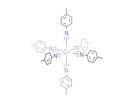 Molecular Structure of 15531-15-4 (Cr(CNC<sub>6</sub>H<sub>4</sub>CH<sub>3</sub>-p)6)