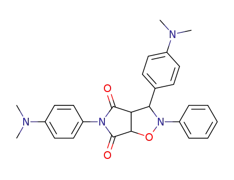 3ξ,5-bis-(4-dimethylamino-phenyl)-2-phenyl-(3a<i>r</i>,6a<i>c</i>)-tetrahydro-pyrrolo[3,4-<i>d</i>]isoxazole-4,6-dione