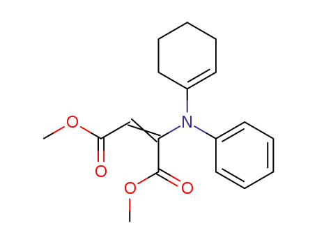 N-<Cyclohexen-(1)-yl>-N-<1.2-bis-methoxycarbonyl-vinyl>-anilin