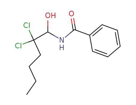 Benzamide, N-(2,2-dichloro-1-hydroxyhexyl)-