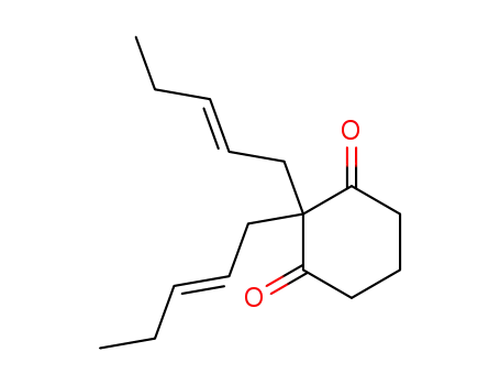 Molecular Structure of 94573-01-0 (2,2-Bis-<penten-(2t)-yl>-cyclohexandion-(1,3))