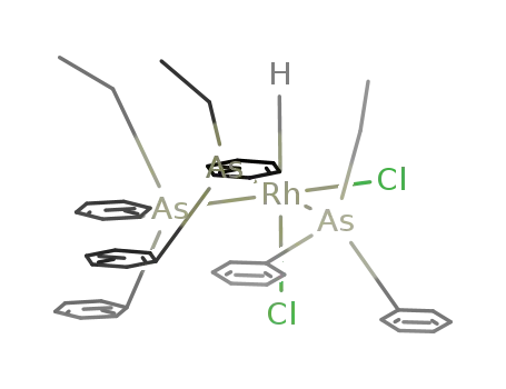 α-Rh(AsC2H5(C6H5)2)3HCl2