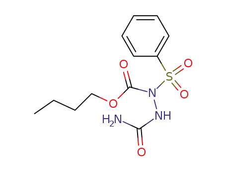 Hydrazinecarboxylic acid, 2-(aminocarbonyl)-1-(phenylsulfonyl)-, butyl
ester