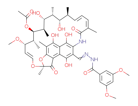Molecular Structure of 51707-07-4 (3-[(3,5-dimethoxy-benzoylhydrazono)-methyl]-rifamycin)