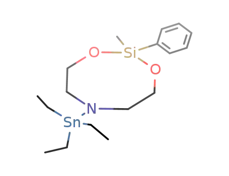 2-methyl-2-phenyl-6-triethylstannyl-1,3-dioxy-6-azo-2-silacyclooctane
