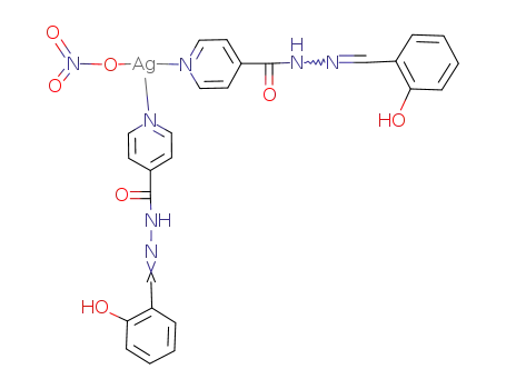 {Ag(C<sub>7</sub>H<sub>6</sub>ONNH(CO)C<sub>5</sub>H<sub>4</sub>N)2NO<sub>3</sub>}