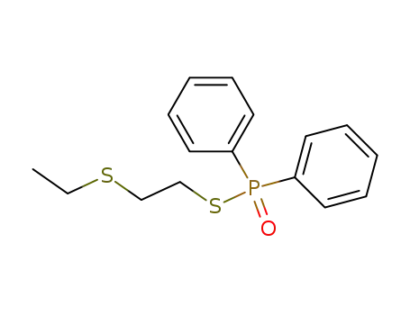 Diphenyl-phosphinothioic acid S-(2-ethylsulfanyl-ethyl) ester