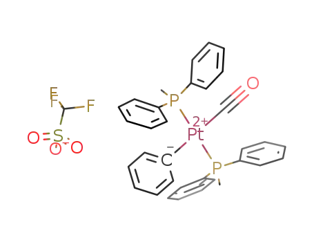 trans-[Pt(Ph)(CO)(PMePh<sub>2</sub>)2][CF<sub>3</sub>SO<sub>3</sub>]