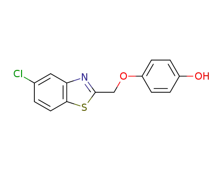 Molecular Structure of 1849-78-1 (4-(5-chloro-benzothiazol-2-ylmethoxy)-phenol)