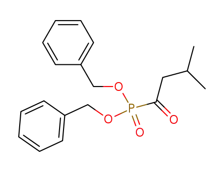 Molecular Structure of 67532-86-9 (Phosphonic acid, (3-methyl-1-oxobutyl)-, bis(phenylmethyl) ester)