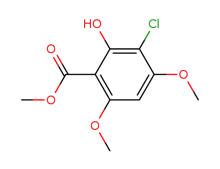 3-chloro-2-hydroxy-4,6-dimethoxy-benzoic acid methyl ester