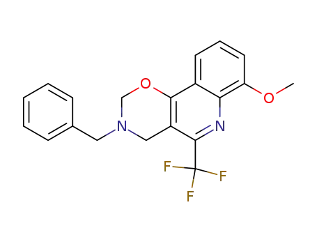 3-benzyl-7-methoxy-5-trifluoromethyl-3,4-dihydro-2<i>H</i>-[1,3]oxazino[5,6-<i>c</i>]quinoline