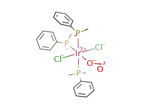 Molecular Structure of 105784-11-0 ([IrCl<sub>2</sub>(HCO<sub>2</sub>)(P(CH<sub>3</sub>)2C<sub>6</sub>H<sub>5</sub>)3])