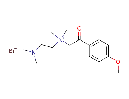 Molecular Structure of 15146-14-2 ((β-Dimethylamino-aethyl)-(4-methoxy-phenacyl)-dimethyl-ammoniumbromid)
