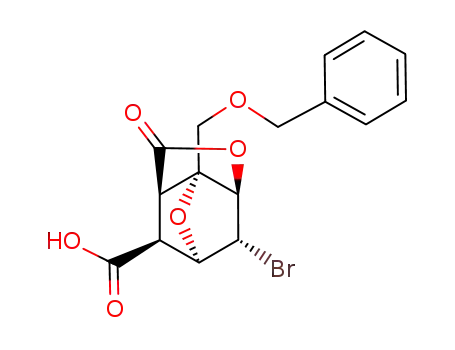 (1R,2R,3R,6R,7R,9S)-7-Benzyloxymethyl-2-bromo-5-oxo-4,8-dioxa-tricyclo[4.2.1.0<sup>3,7</sup>]nonane-9-carboxylic acid