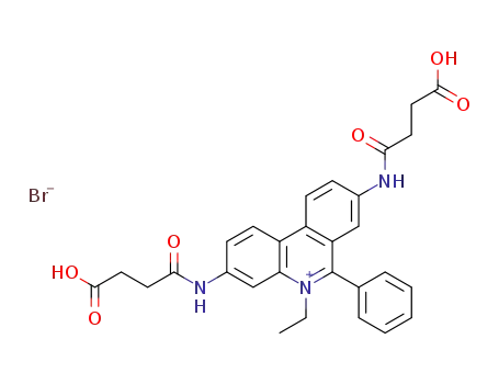 Molecular Structure of 104076-98-4 (N-3,8-(disuccinyl) ethidium bromide)