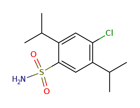 Molecular Structure of 52076-40-1 (Benzenesulfonamide, 4-chloro-2,5-bis(1-methylethyl)-)