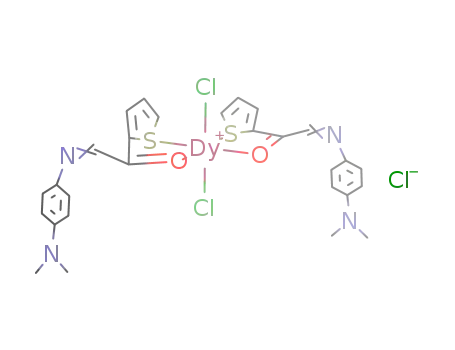 {Dy(thiophene-2-glyoxal-p-dimethylaminoanil)2Cl<sub>2</sub>}Cl